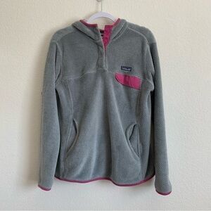 Patagonia womens retool hooded sweater gray purple M